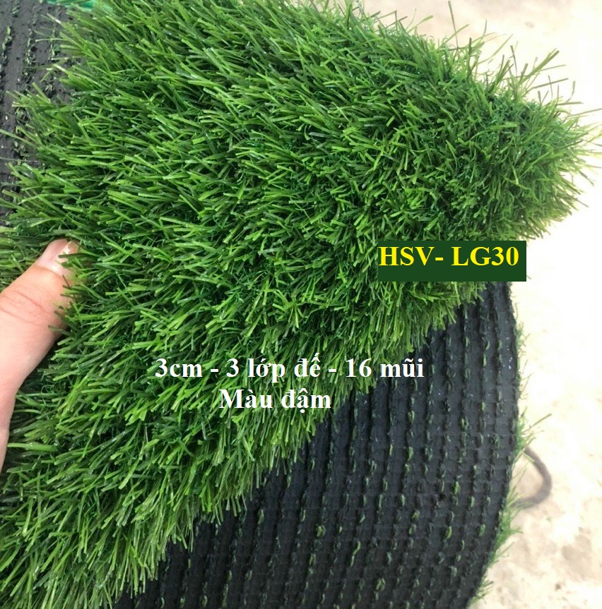 Thảm cỏ nhân tạo 3cm -3 lớp - Cửa hàng thảm cỏ nhân tạo giá rẻ Đà Nẵng