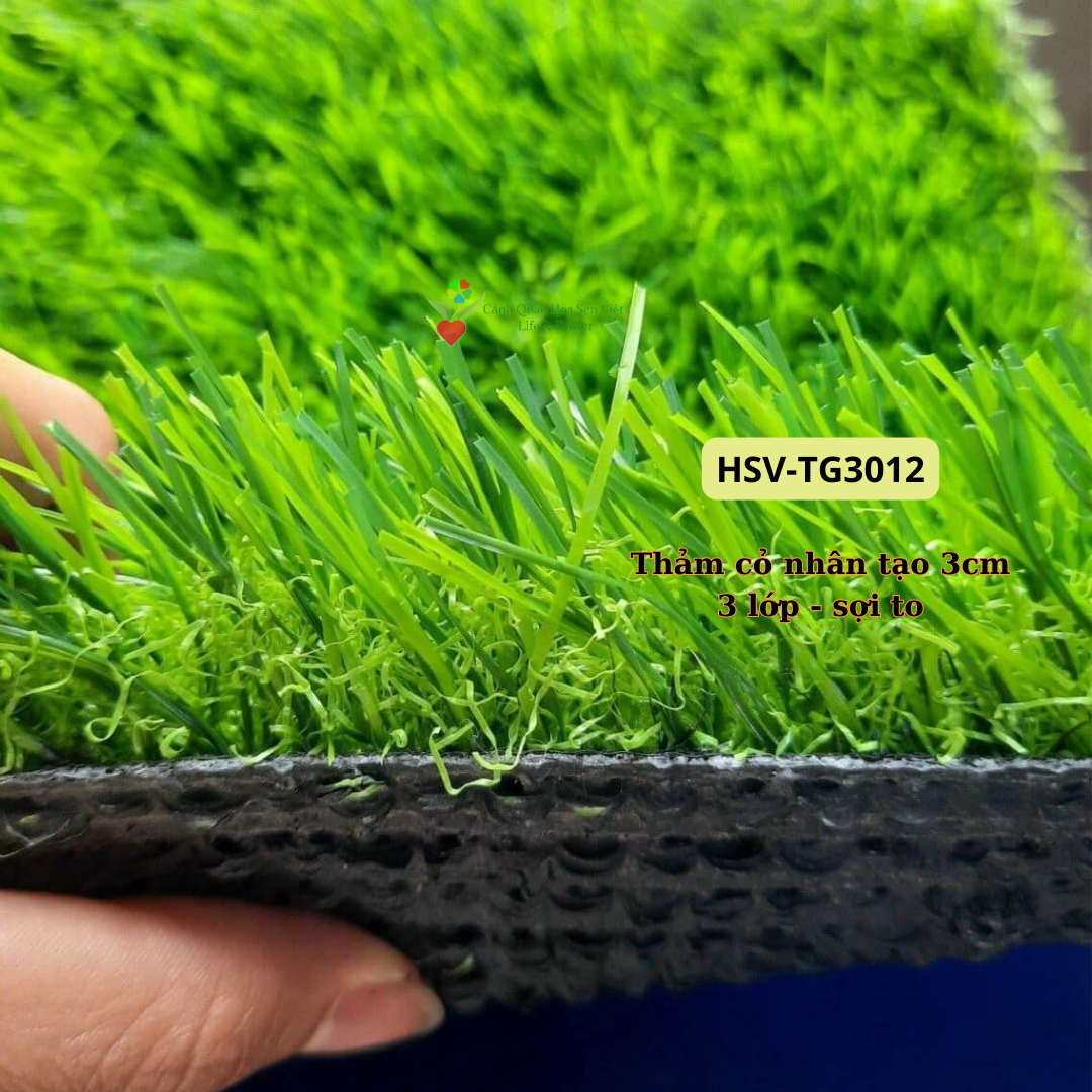 Thảm cỏ nhân tạo 3cm 3 lớp  - Cửa hàng thảm cỏ nhân tạo giá rẻ Đà Nẵng
