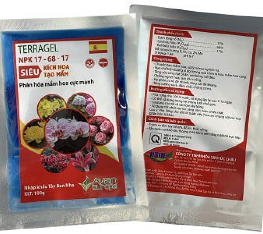Kích hoa tạo mầm Terragel NPK 17-68-17 - Gói 100g