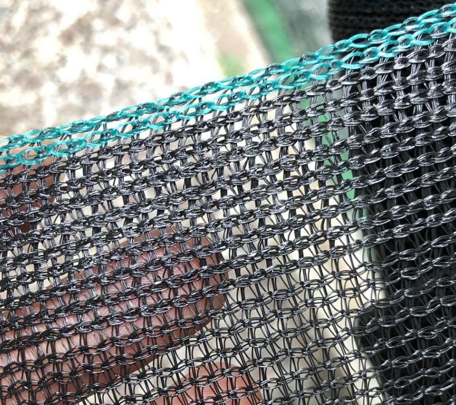 Lưới che nắng - che mưa dệt kim Hàn Quốc - Khổ 3MX50 - Màu đen - Cuộn 50m