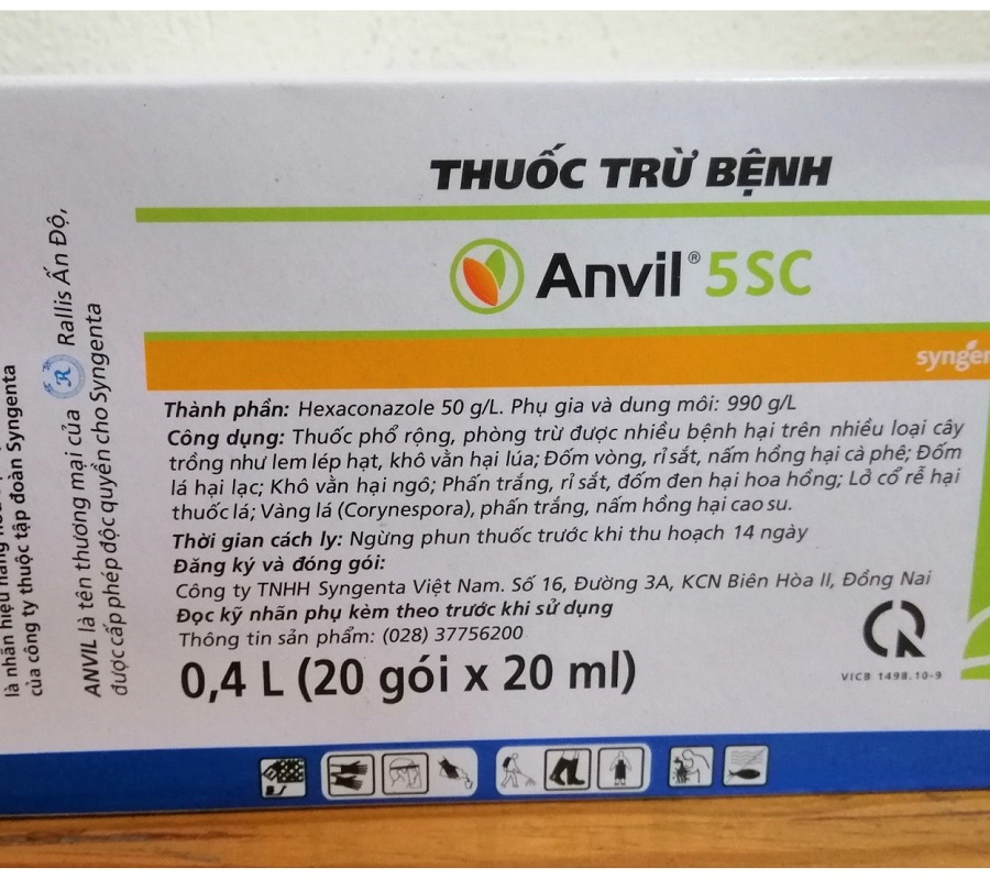 Thuốc trừ bệnh cho cây trồng Anvil 5SC - Gói 20ml