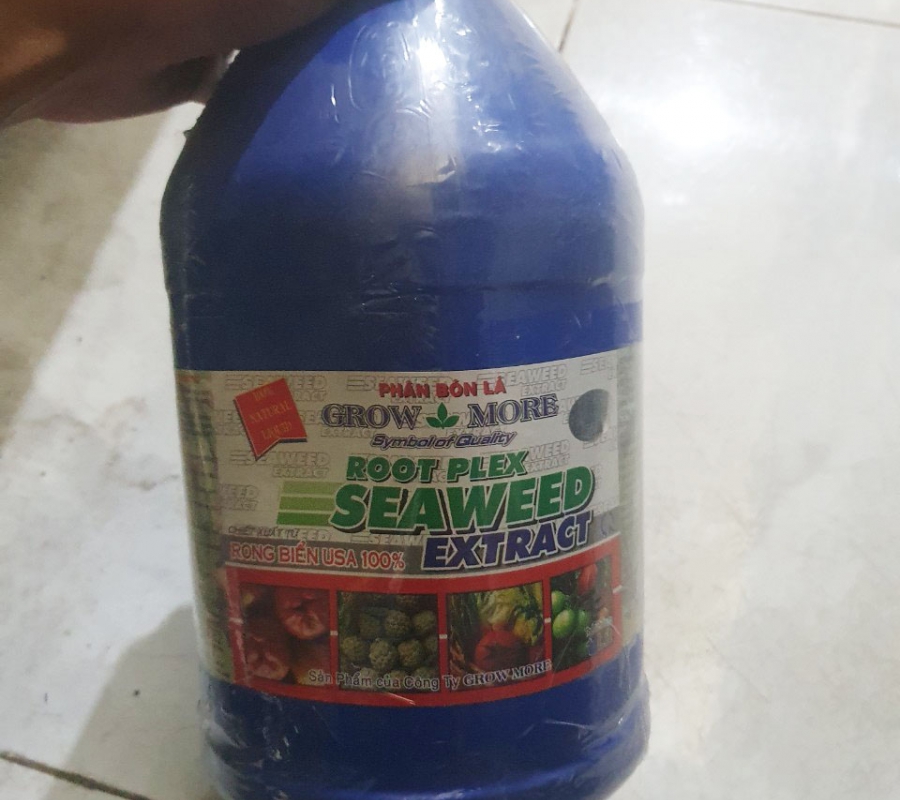 Phân bón hữu cơ Growmore Seaweed Extract chiết xuất rong biển - 3.8 lít