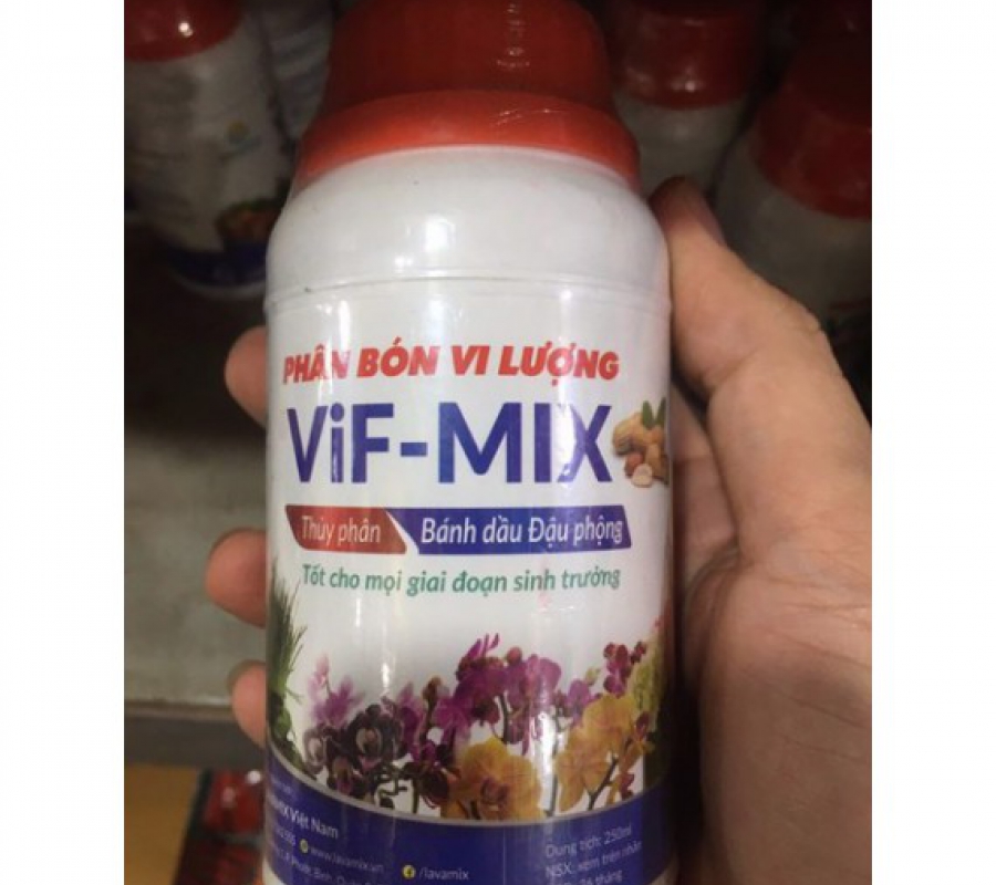 Phân bón vi lượng bánh dầu đậu phộng Vif-Mix - 250ml