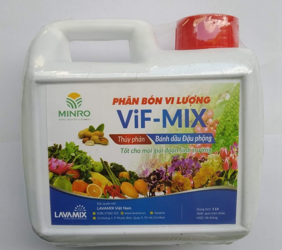 Phân bón vi lượng bánh dầu đậu phộng Vif-Mix - 1 lít
