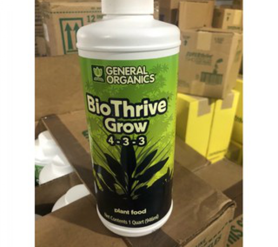 Phân bón hữu cơ General Organics BioThrive Grow 4-3-3 - 946ml