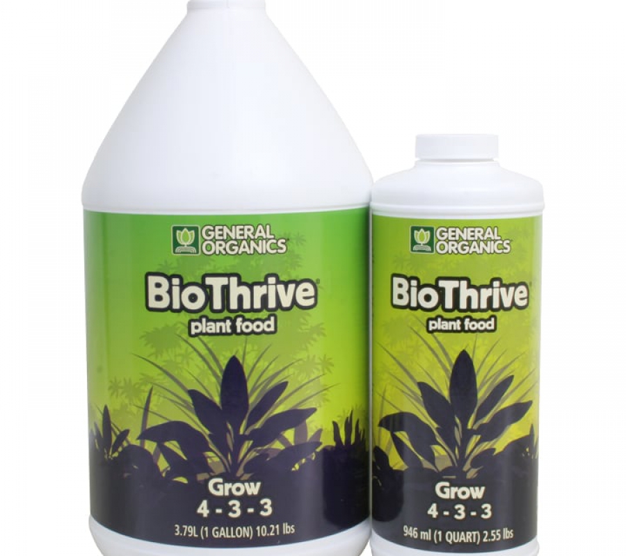 Phân bón hữu cơ General Organics BioThrive Grow 4-3-3 - 3.8 lít