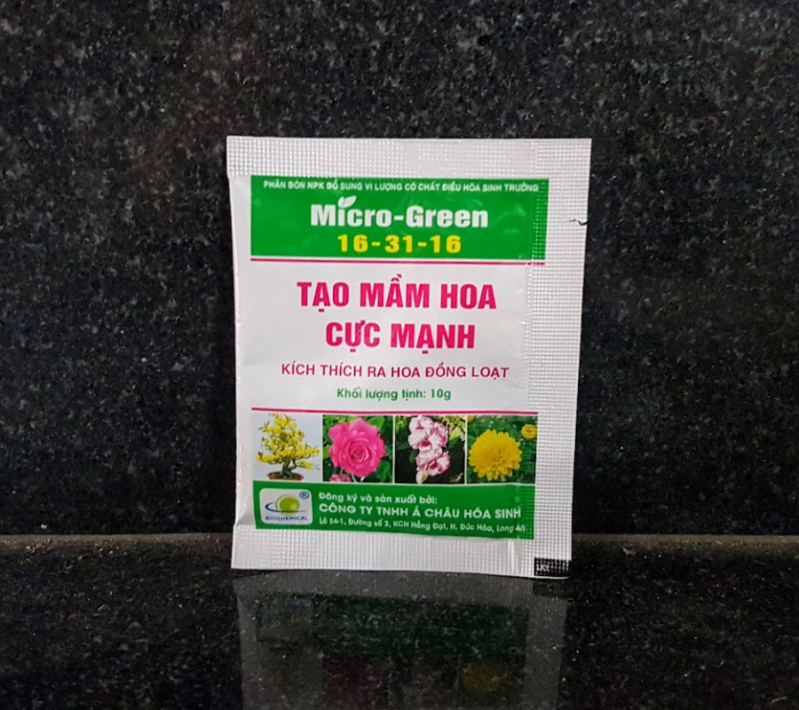 Phân kích ra hoa Micro Green 16-31-16 - Gói 10g