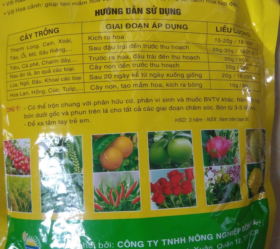 Phân kích ra hoa Micro Green 16-31-16 - Gói 1kg