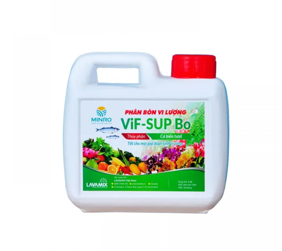 Phân bón thủy phân cá biển Vif-Sup Bo 0.2 - Can 1 lít