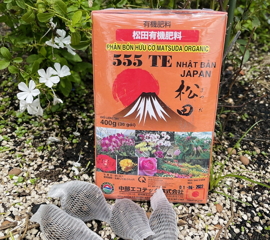 Phân bón hữu cơ dạng túi Matsuda Organic 555 + TE