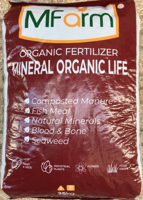 Phân hữu cơ khoáng Nhật Bản M.Farm Mineral Organic Life - Bao 25kg