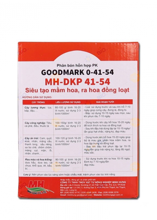 Phân bón lá Goodmark DKP 0-41-54 Thái Lan