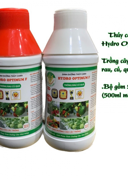 Dung dịch thủy canh rau ăn lá Hydro Optimum - Cặp 2 chai 500ml