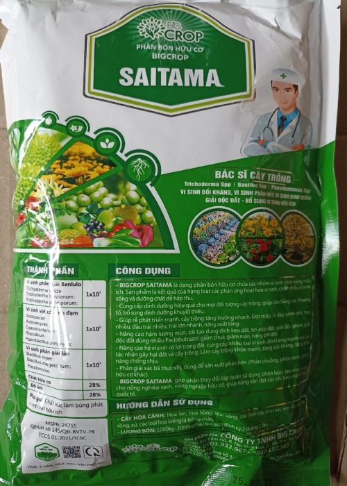 Phân bón hữu cơ vi sinh Saitama - 1kg