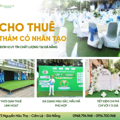 Cho thuê cỏ nhân tạo hội chợ Đà Nẵng