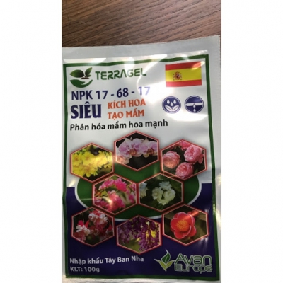 Kích hoa tạo mầm Terragel NPK 17-68-17 - Gói 100g