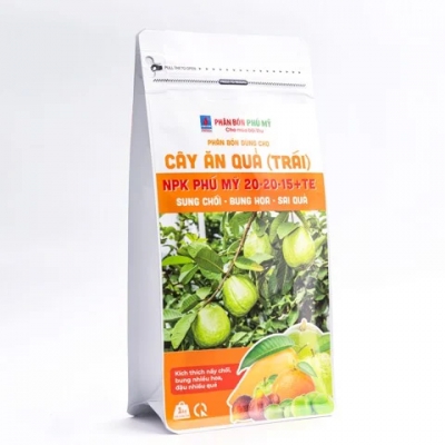 Phân NPK Phú Mỹ 20-20-15 + TE Cây ăn quả - Gói 1kg