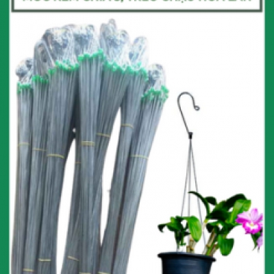 Móc treo chậu hoa - chậu trồng lan bọc nhựa - 110cm