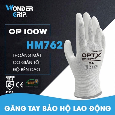 Găng tay bảo hộ lao động Wonder màu trắng