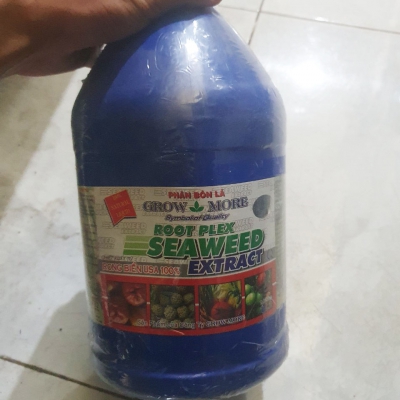 Phân bón hữu cơ Growmore Seaweed Extract chiết xuất rong biển - 3.8 lít
