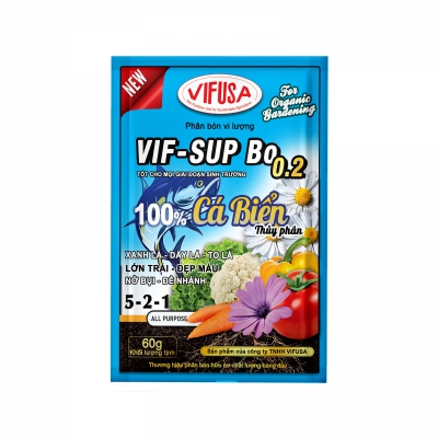 Phân bón thủy phân cá biển Vif-Sup Bo 0.2 - Gói 60g