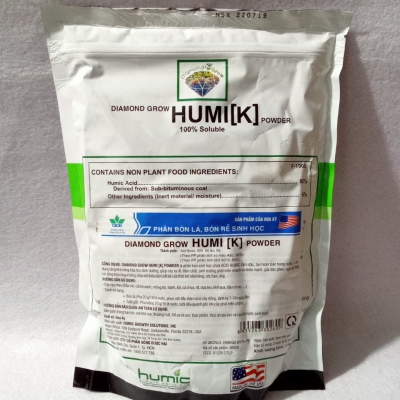 Phân bón sinh học Humi[K] (Humic axit 95%) - 1kg