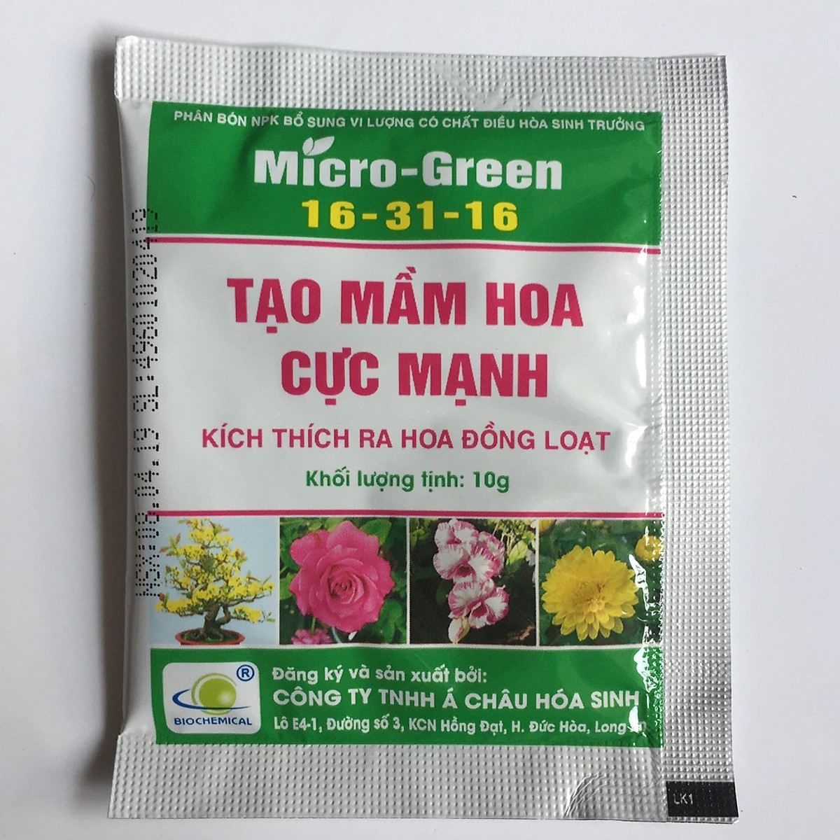 Phân kích ra hoa Micro Green 16-31-16 - Gói 10g
