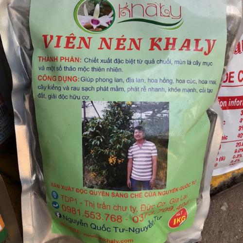 Phân bón hữu cơ viên nén Khaly - 1kg