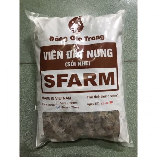 Viên đất nung (sỏi nhẹ) Sfarm (10-20mm) - Túi 5dm3 