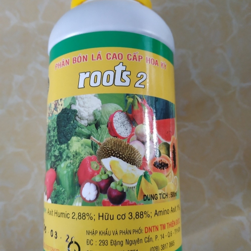 Phân bón lá cao cấp Hoa Kỳ Roots 2 - Chai 500ml