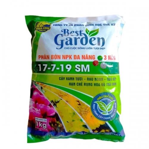 Phân NPK đa năng 3 màu cao cấp 17-7-19 SM - Gói 1kg