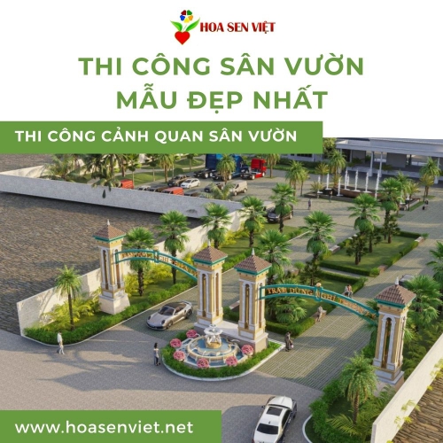 Mẫu thiết kế, thi công  sân vườn tại Đà Nẵng 01