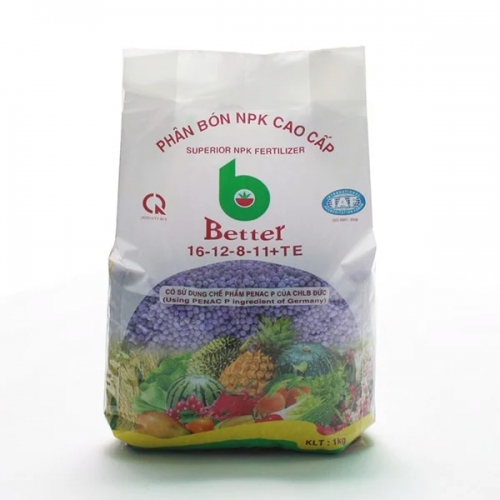 Phân bón NPK Better tím 16-12-8-11 + TE - Túi 1kg