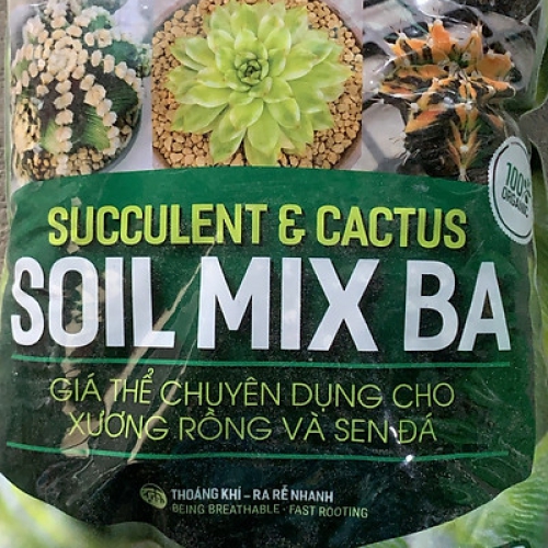 Giá thể Soil mix trồng cây xương rồng, sen đá trộn sẵn - Túi 6,5dm3