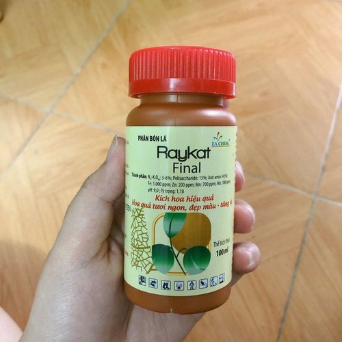 Phân bón lá Raykat Final kích thích ra hoa - 100ml