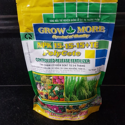 Phân tan chậm Growmore Polycote 15-15-15 + TE