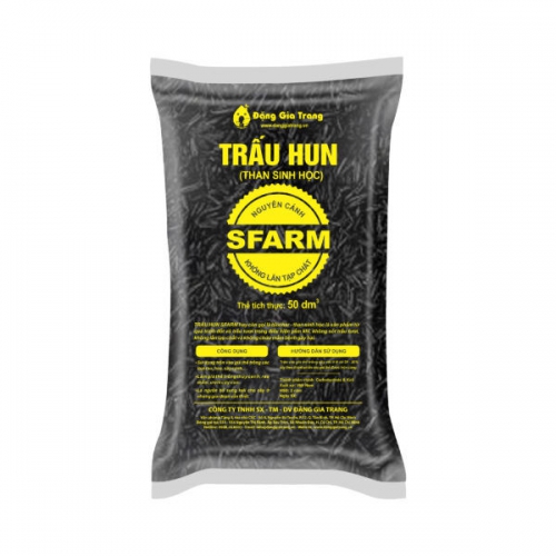 Giá thể trấu hun nguyên cánh Sfarm - Bao 50dm3