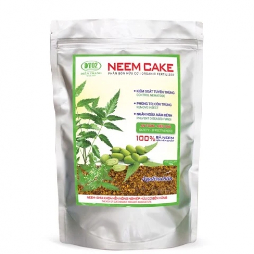 Phân hữu cơ Neem Cake - trừ cuốn chiếu, sùng đất, rệp đất, côn trùng gây hại - 750 gram