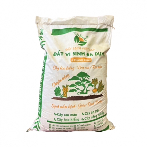 Đất vi sinh đa dụng - Đất sạch VietGAP - Bao 50dm3