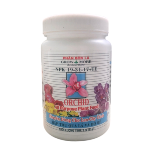 Phân bón lá Growmore 19-31-17 + TE chuyên dùng cho lan và cây cảnh