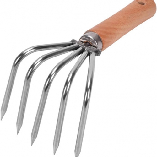 Cào cán gỗ 5 chia