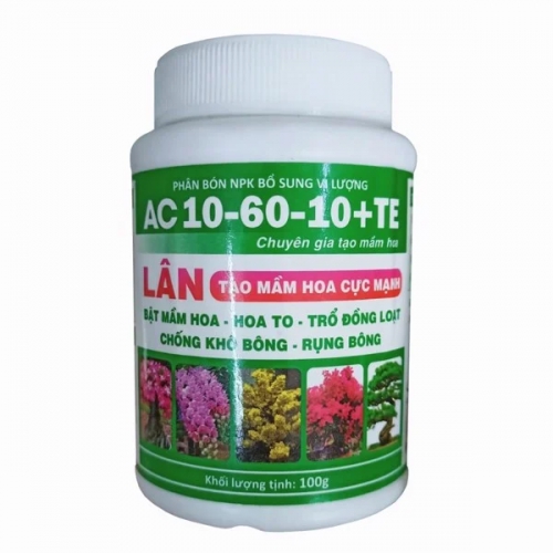 Phân bón lá AC 10-60-10 + TE chuyên gia tạo mầm hoa