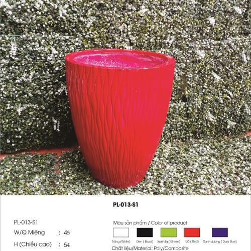 Chậu trồng cây xi măng màu đẹp