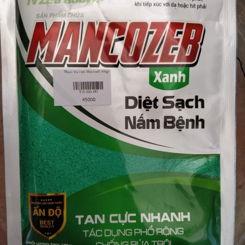 Thuốc trị đốm lá rỉ sắt thán thư Mancozeb Xanh TVZEB 800WP