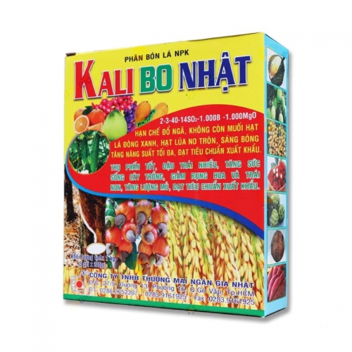 Phân bón lá NPK Kali Bo Nhật