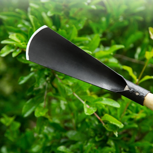 Xẻng mũi tròn cán gỗ cầm tay mini