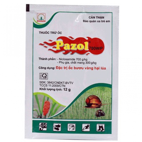 Thuốc trừ ốc Pazol 700WP - Gói 12g