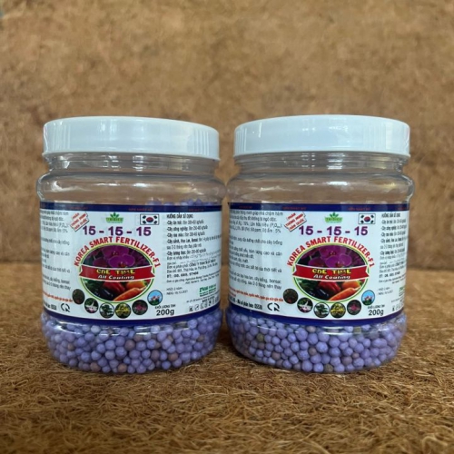 Phân tan chậm Hàn Quốc NPK 15-15-15 - 200g