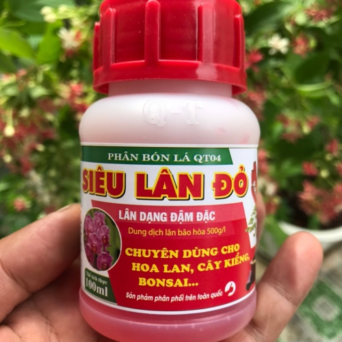 Phân bón lá siêu lân đỏ đậm đặc QT04 - 100ml
