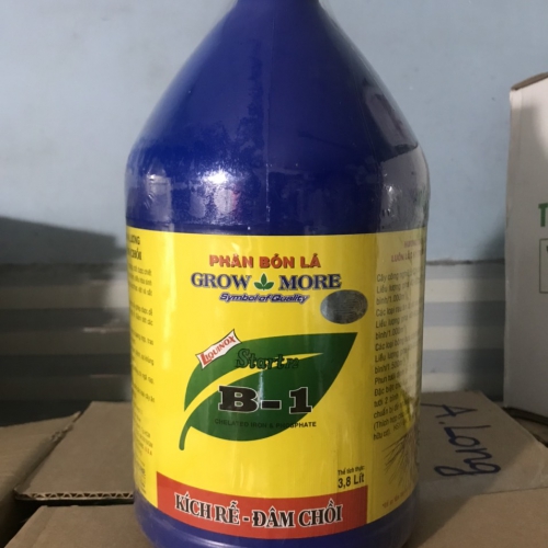 Phân bón lá đậm đặc cao cấp Vitamin B1 Growmore - 3,8 lít